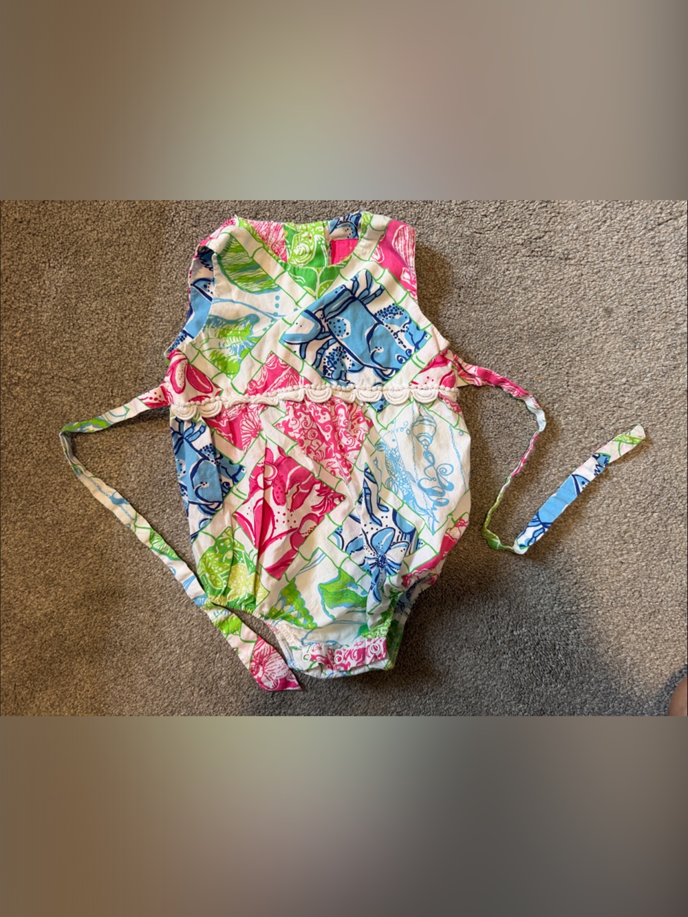 Lilly Pulitzer jubilee romper 6-12 months